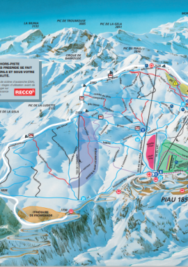 plan des pistes Piau-Engaly 2023/2024