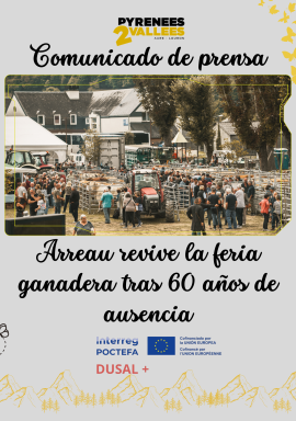 cp Arreau fait renaître la foire aux bestiaux après 60 ans d’absence ESP