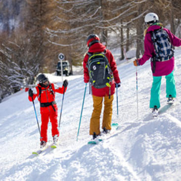 Grupos de esquí o snowboard