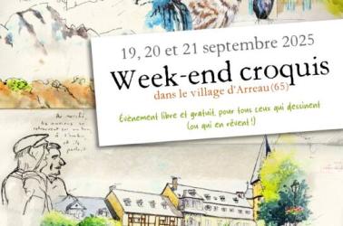 Affiche Week-end croquis à Arreau